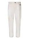 Dsquared2 Men's Cotton Twill Trousers With Embroidery In Beige