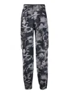 Dsquared2 Camouflage-print High Waist Tousers In Black