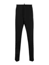 Dsquared2 Dan Stretch-fit Wool Trousers In Black