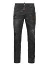 Dsquared2 Nirvana Wash Skater Jeans In Black