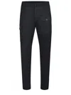 Dsquared2 Mid-rise Tapered Cargo Trousers In Black