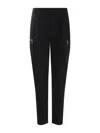 Dsquared2 Tapered Black Wool Trousers With Zip Pockets In Black