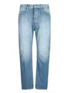 Dsquared2 Light Blue Denim Trousers With Classic Five-pocket Design In Blue