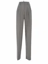 Dsquared2 Houndstooth Wool Blend Trousers In Nero