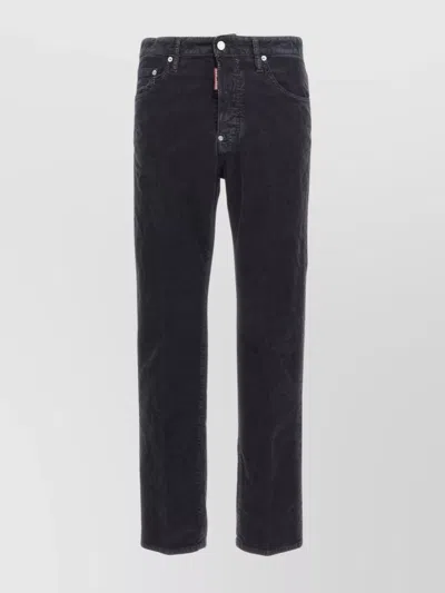 Dsquared2 Trousers Featuring Belt Loops And Five Pockets In Black