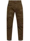 Dsquared2 Pantaloni Chino Con Strappi Marrone In Green