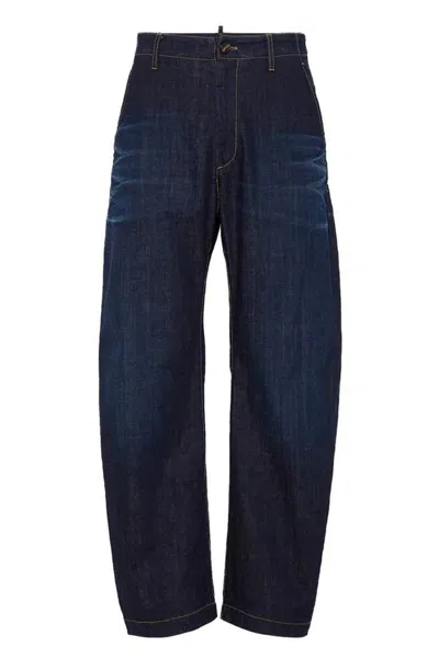 Dsquared2 Trousers In Navy