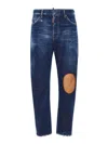 Dsquared2 Stretch-cotton Tapered Jeans In Negro