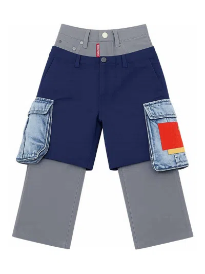 Dsquared2 Kids' Trousers With Pockets In Multi