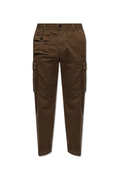 Dsquared2 Trousers With Pockets In Military