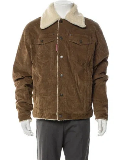 Pre-owned Dsquared2 Trucker Jacket In Brown