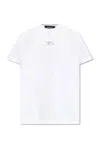 Dsquared2 Logo-stamp Cotton-blend T-shirt In White