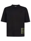 Dsquared2 Logo Patch Crewneck T-shirt In Black