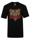 Dsquared2 Black T-shirt With Bear Print In Black