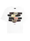 Dsquared2 Men T-shirt In Cotton With Graphic Print In White