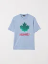 Dsquared2 Kids' Logo-print T-shirt In Blue