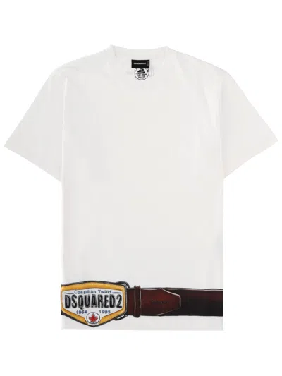 DSQUARED2 T-SHIRT "ICONIQUE" CON STAMPA