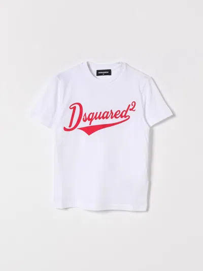 DSQUARED2 DSQUARED2 T-SHIRT KIDS COLOR WHITE