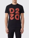 Dsquared2 Cotton Printed T-shirt In Black