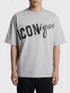 Dsquared2 Cotton Oversize T Shirt Short Sleeves Crew Neck In Gray