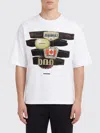 Dsquared2 Men T-shirt In Cotton With Graphic Print In White