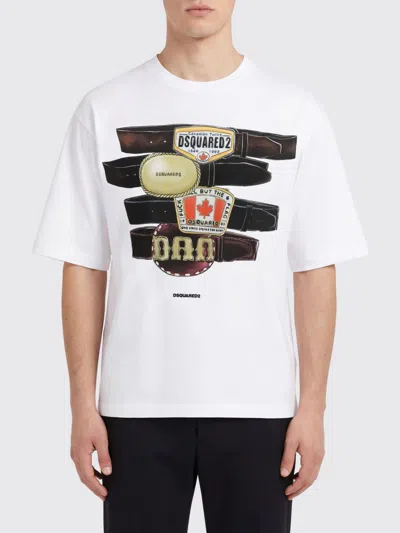 DSQUARED2 DSQUARED2 T-SHIRT MEN COLOR WHITE,I09627001