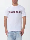 Dsquared2 Cool Football Crew Cotton T-shirt In White