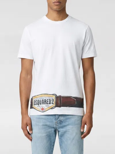 DSQUARED2 DSQUARED2 COTTON T-SHIRT WITH PRINTED LOGO,I32480001
