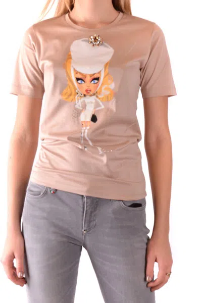 Dsquared2 Tshirt Short Sleeves In Beige
