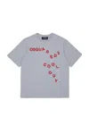 Dsquared2 T-shirt With Embroidered Front Logo In Gray