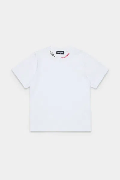 Dsquared2 T-shirt With Embroidery Baby White