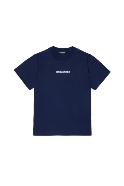 Dsquared2 T-shirt With Logo In Blue