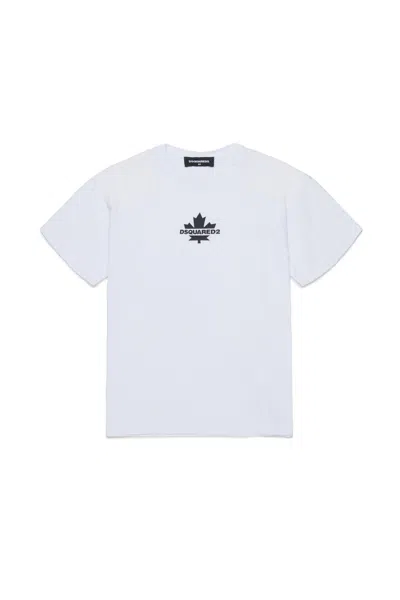 Dsquared2 Kids Logo Print T-shirt In White