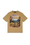 Dsquared2 T-shirt With Printed Logo In Brown