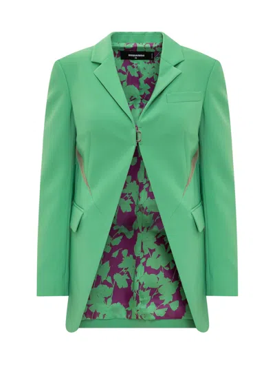DSQUARED2 TULLE INSERT BLAZER JACKET