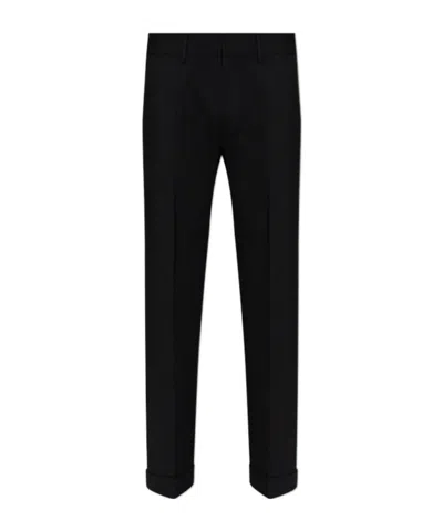 Dsquared2 Turn-up Hem Trousers In Black