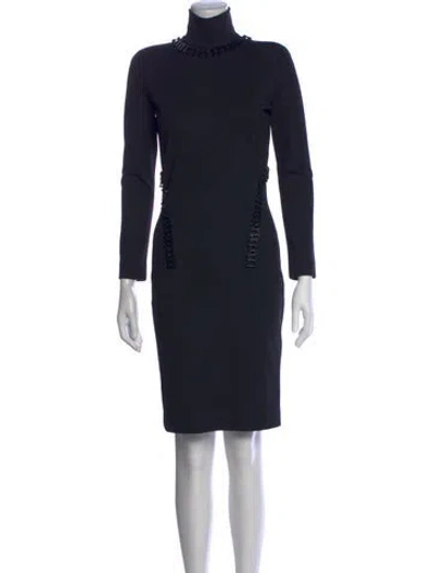 Pre-owned Dsquared2 Turtleneck Knee-length Dress In Black