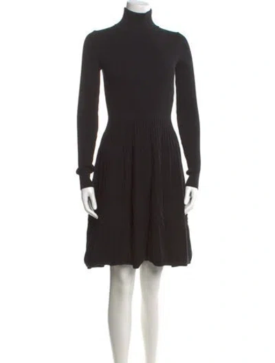 Pre-owned Dsquared2 Turtleneck Mini Dress In Black