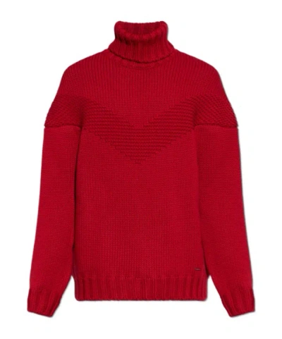 Dsquared2 Turtleneck Sweater In Brown