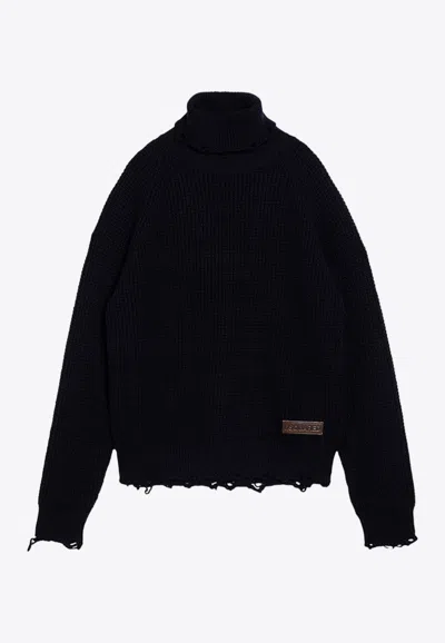 DSQUARED2 TURTLENECK WOOL SWEATER