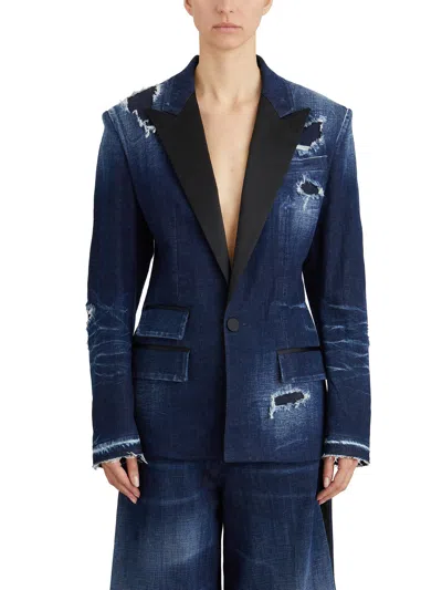 DSQUARED2 DSQUARED2 TUXEDO DENIM BLAZER
