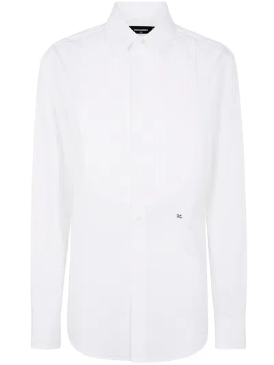 Dsquared2 Tuxedo Shirt In White