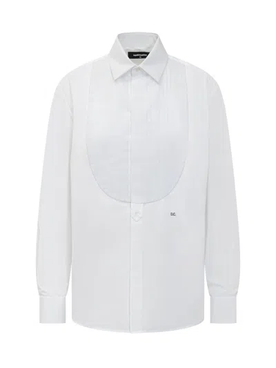 Dsquared2 Tuxedo Shirt In White