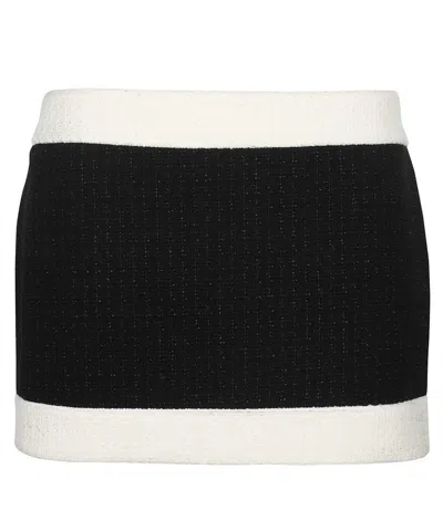 Dsquared2 Tweed Mini-skirt In Black