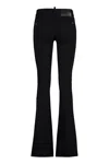 Dsquared2 Mid-rise Flared Jeans In Black