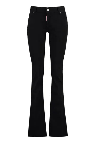 Dsquared2 Twiggy 5-pocket Bootcut Jeans In Black