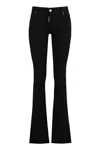 Dsquared2 Twiggy 5-pocket Bootcut Jeans In Nero