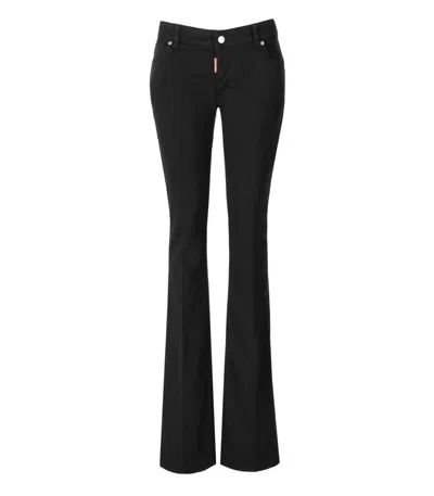 Dsquared2 Twiggy 5-pocket Bootcut Jeans In Black