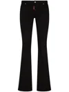 Dsquared2 Mid-rise Flared Jeans In Black
