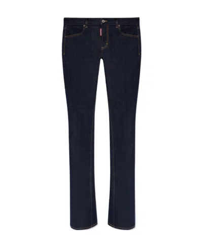Dsquared2 Twiggy Flared Jeans In Black